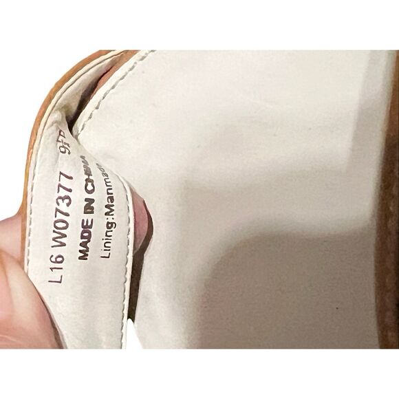 Cole Haan tan leather wedge sandal sz 9.5 - Picture 7 of 7